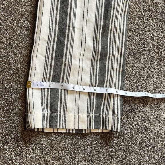 CI SONO COTTON BLEND BLUE/WHITE STRIPPED WIDE-LEG ETHAN PANTS SIZE M - Picture 12 of 13